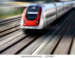 Italian Train Moving Fast