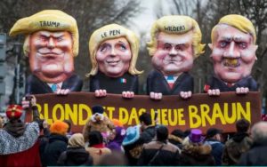 German Carneval float: Blonde Is the New Brown