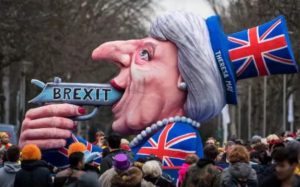 German Carneval Float: Brexit Roulette