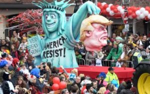 German Carneval Float: Justice on a Platter